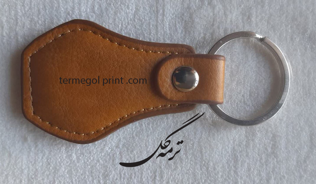 جاکلیدی چرم تک حلقه ای شش ضلعی کد2141