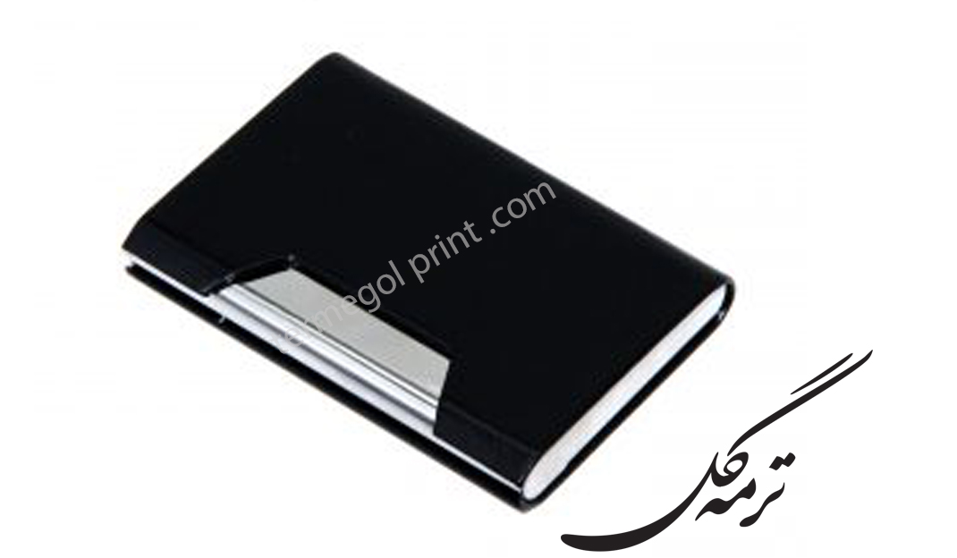 جاکارتی لبه استیل چرم مشکی جلو استیل کد1952/DO
